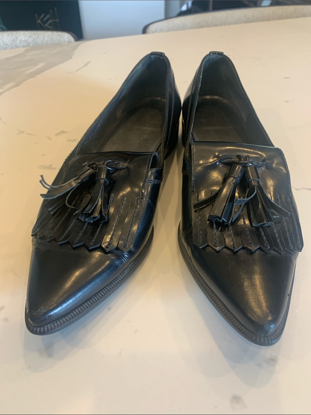Stuart Weitzman black loafers